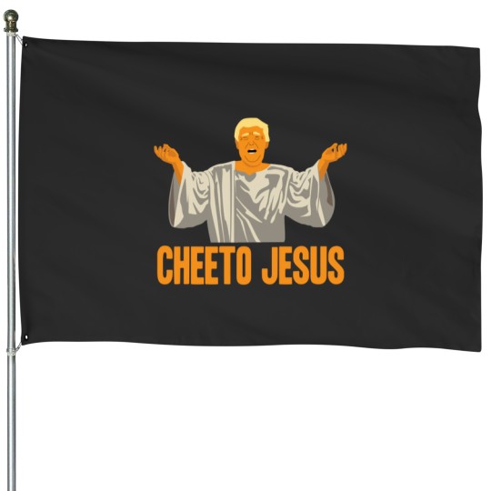 Discover Cheeto Jesus House Flags
