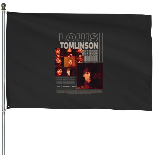 Discover Louis Tomlinson Vintage House Flags, Louis Tomlinson Faith