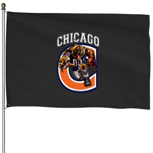 Discover Chicago Football House Flags