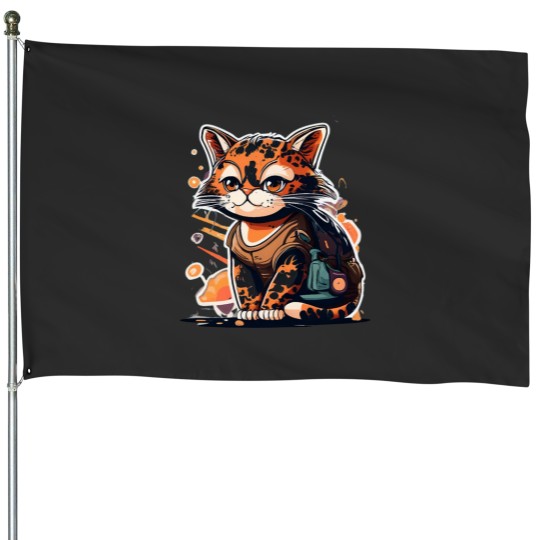 Discover Tortie kittyTortie kittyTortie kitty House Flags