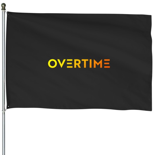 Discover Overtime Cuy House Flag - Fun Design