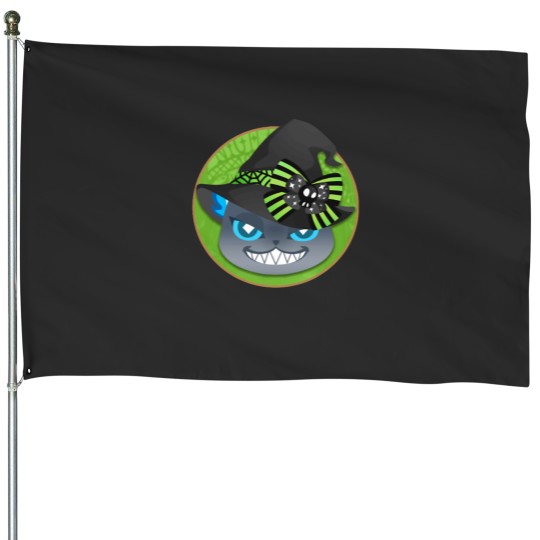 Discover Halloween Grim Twisted Wonderland House Flags