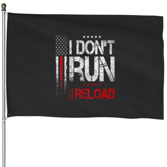 Discover I Dont Run I Reload US Flag Vintagess Pullover Hoodie House Flags