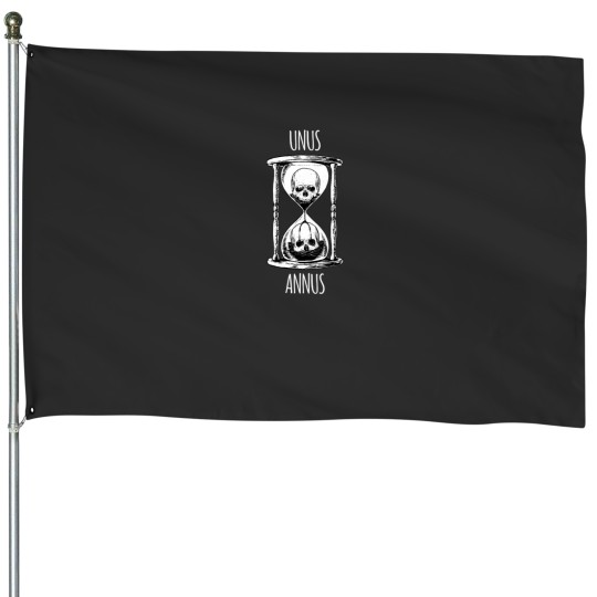 Discover Unus Annus Hourglass House Flag