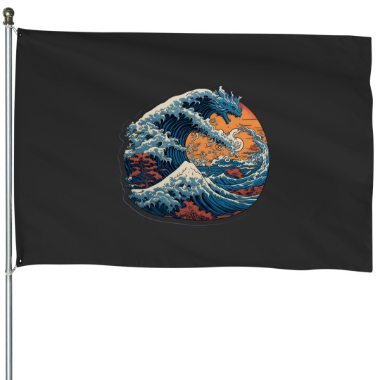 Discover Big Wave with Dragon House Flags