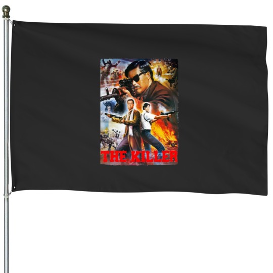 Discover The killer Chow Yun Fat John Woo Danny Lee Hong Kong Action Style Gift For Men a House Flags