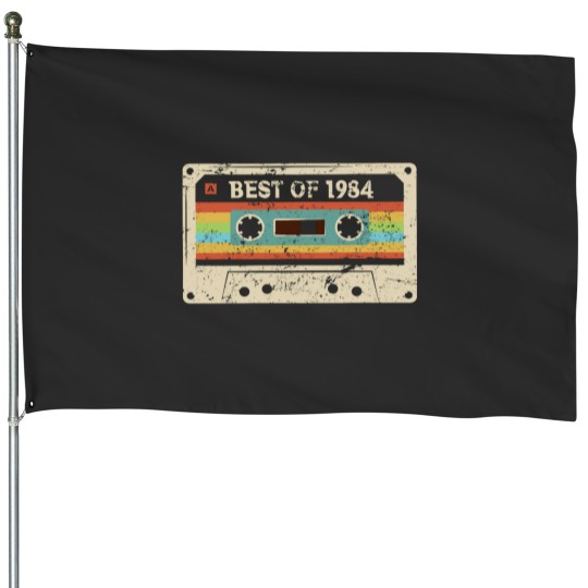Discover Best of 1984 40 Year Old Funny Vintagess Cassettess 40th Birthday Gift for Men Women Classi House Flags