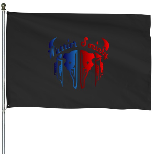Discover Warrior Society Buffalo House Flags