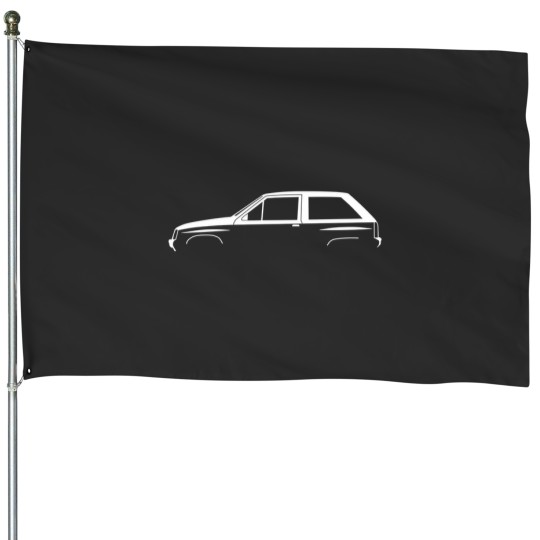 Discover Car-Silhouette---A T-Shirt House Flags