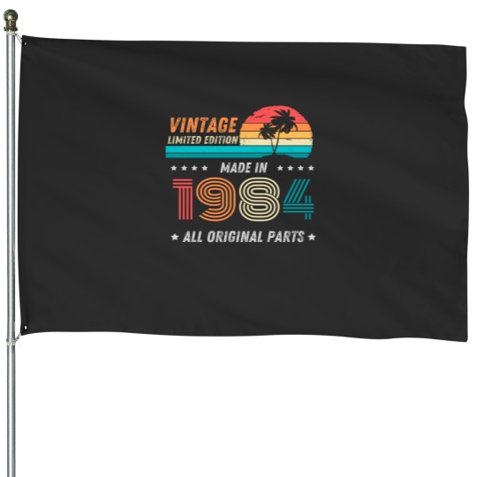 Discover Vintagess Limited Edition made in 1984 All Original parts Vintagess Birthday Gift Essential TSh House Flags