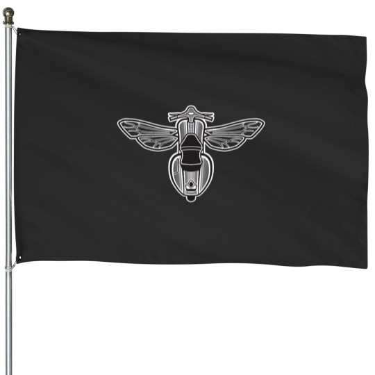 Discover DoubleGood Scooter Wasp House Flags
