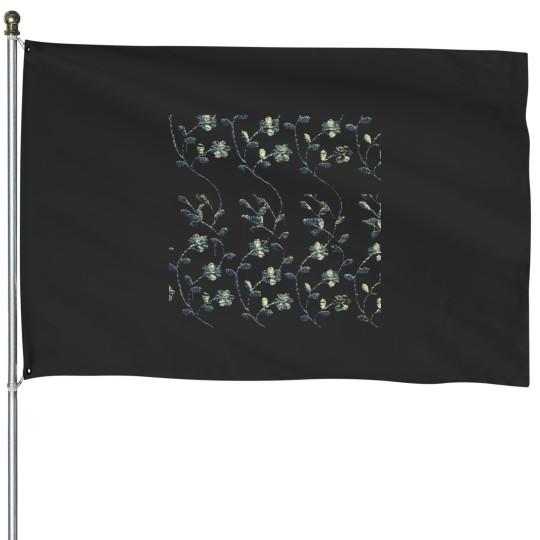 Discover A Roses Drawn inOlive Color House Flags