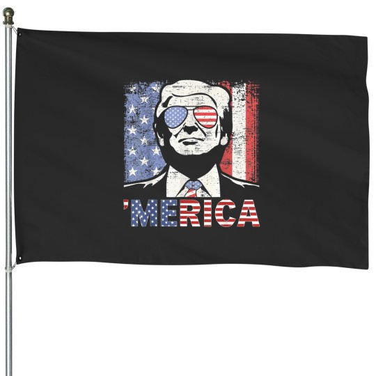 Discover 'merica trump happy 4th of july trump american flag 1 House Flags