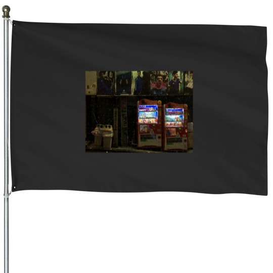 Discover Vending Machines Japan Long House Flags