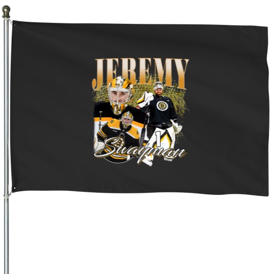 Discover Jeremy Swayman House Flags Ice Hockey American Professional Hockey Championship Sport Merch Vintage House Flags