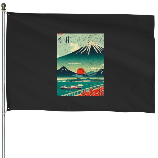 Discover Vintage HolidayJapan House Flags