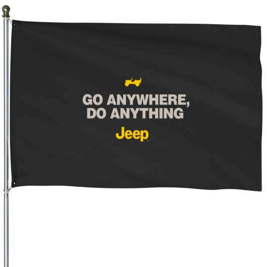 Discover Jeep Go Anywhere Do Anything House Flags