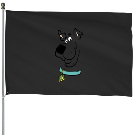 Discover Scooby Doo Big Face Scooby Outline House Flags