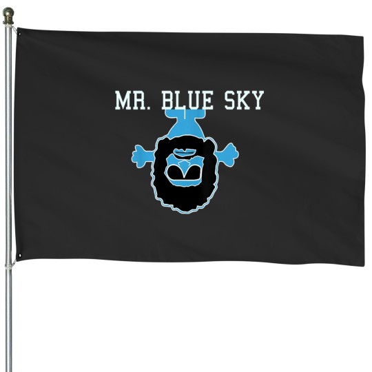 Discover Mr. Blue Sky for Blue Lovers House Flags