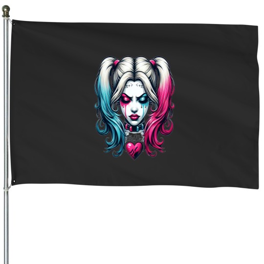 Discover Harley Quinn House Flags