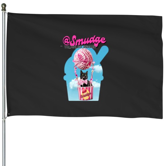 Discover Smudge In A Hot Air Ice Cream Balloon House Flags