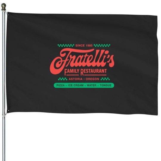 Discover Fratellis Restaurant Goonies Astoria OREGONss House Flags