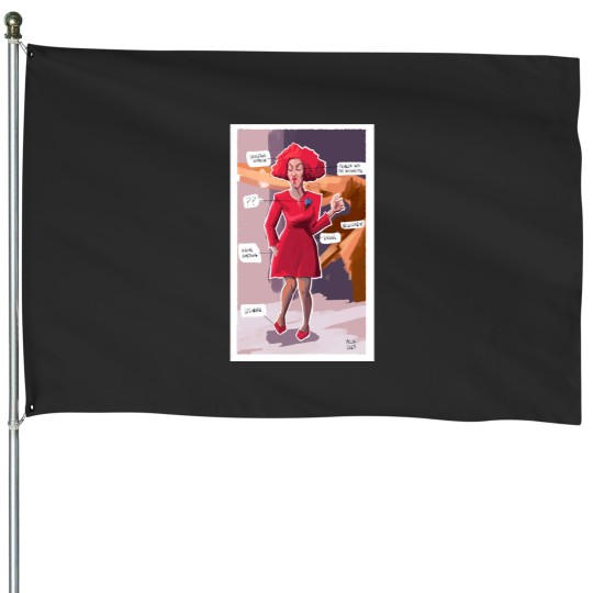 Discover Lil the human code House Flags