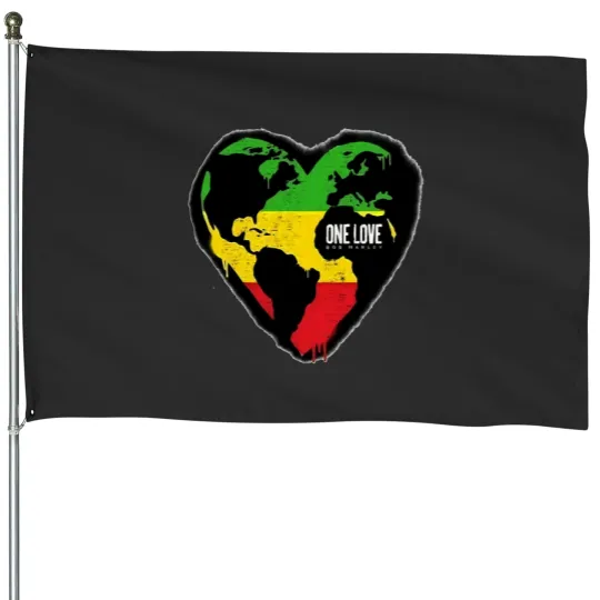 Discover The Bob One Love World House Flags