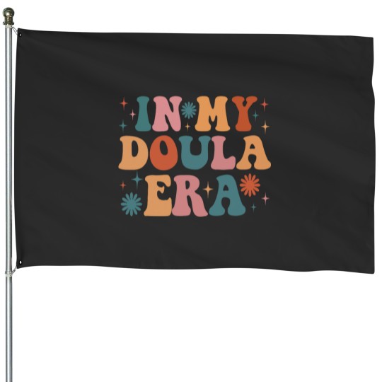 Discover In My Doula Era Funny Women Christmas Presents House Flags