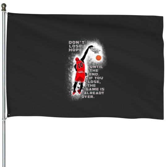 Discover Slam Dunks Quote House Flags
