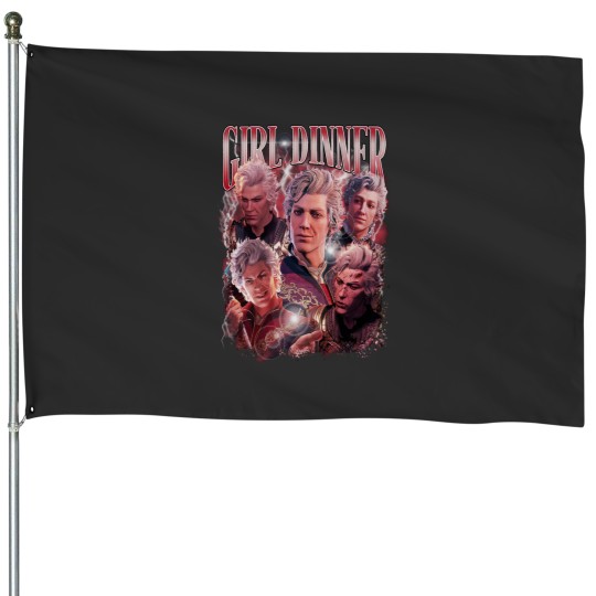 Discover Astarion Girl Dinner Baldurs Gate Essential House Flags