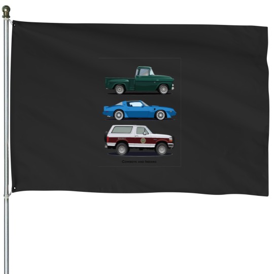Discover Cowboys and Indians House Flags