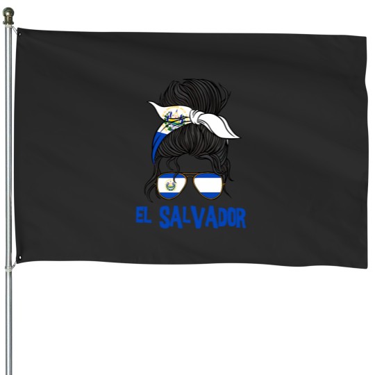 Discover El Salvador For Girl Salvadoran Flag for Women Salvadorian House Flags