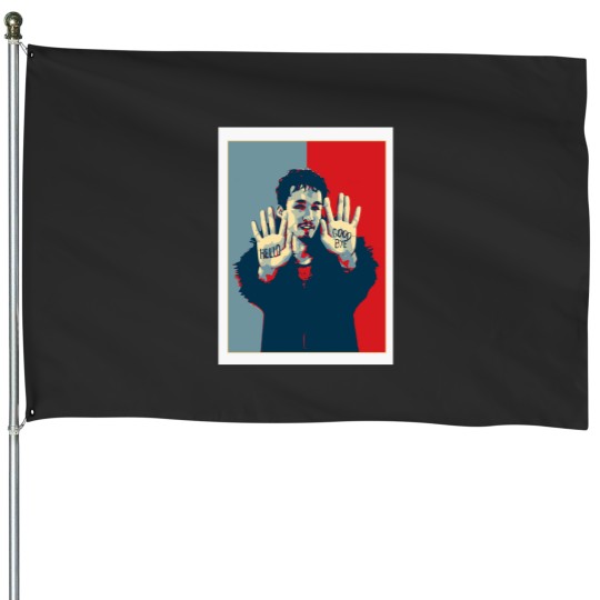 Discover The Umbrella Academy Klaus Hello Goodbye Pop Art House Flags
