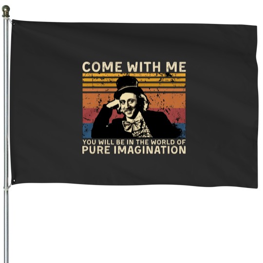 Discover Pure Imagination Sticker Sticker House Flags