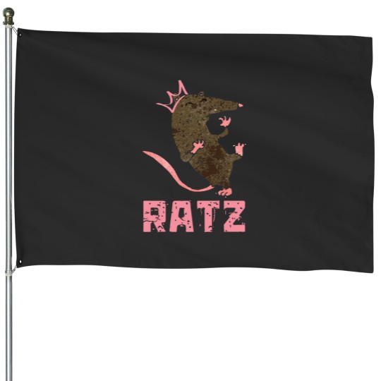 Discover Funny Ratz House Flags