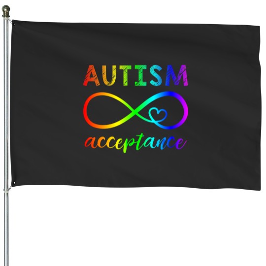 Discover Autism Acceptance House Flags