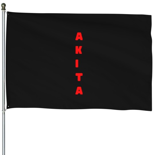 Discover Akita T- House Flags Akita Design T- House Flags