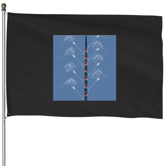 Discover heavy 8 crew boat Long House Flags
