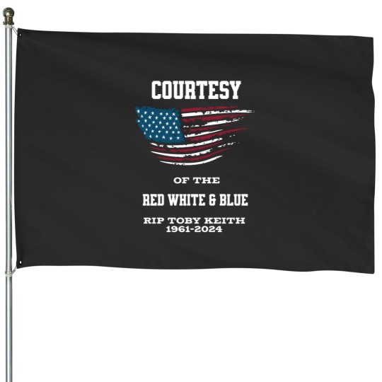 Discover In Memory of Toby Keith 1961-2024 House Flag
