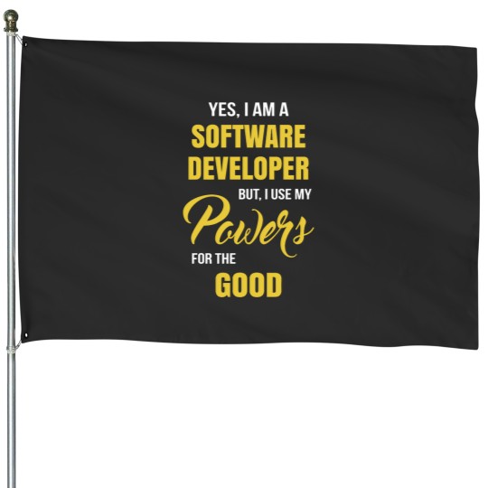 Discover Funny Software Developer House Flags