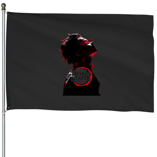 Discover Demon Slayerss hashira tanjiror Premium Scoop House Flags