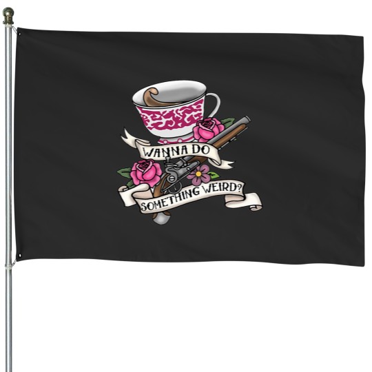 Discover Notre drapeau signifie la mort Je veux faire quelque chose de bizarre classique House Flags