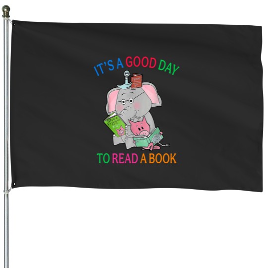 Discover Its A Good Day To Read A Book Funny Book Lover House Flags