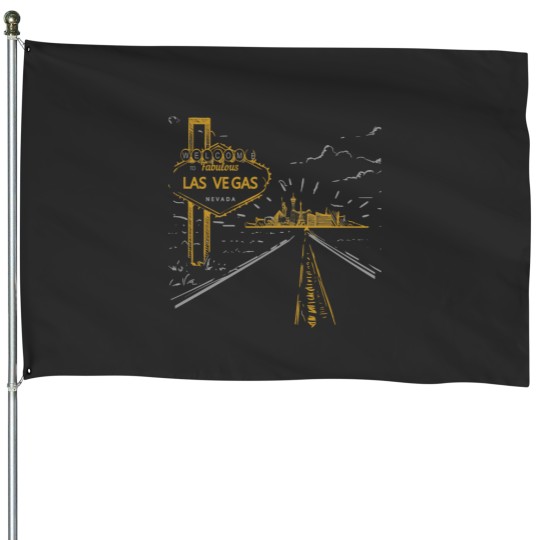 Discover Las Vegas Sign House Flags