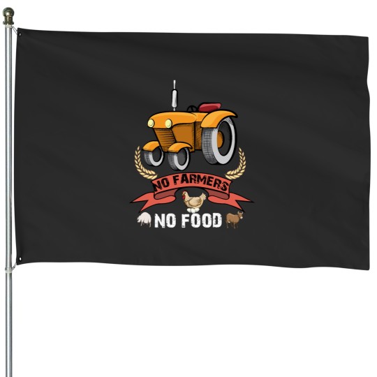 Discover No Farmers No Food Essential House Flags