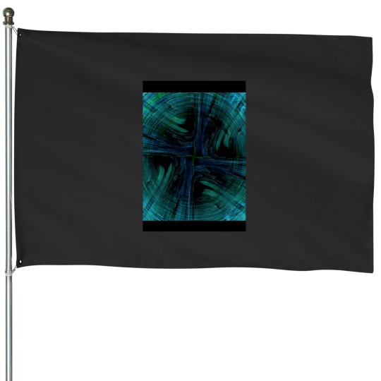 Discover Deepest Green. Graphic House Flags