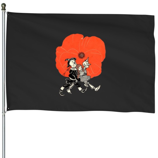 Discover Deadly Poppies House Flags