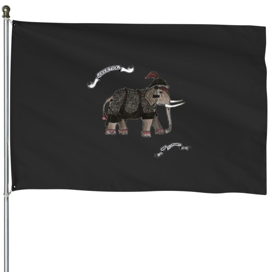 Discover Deer Tick Warss Elephant Essential House Flags