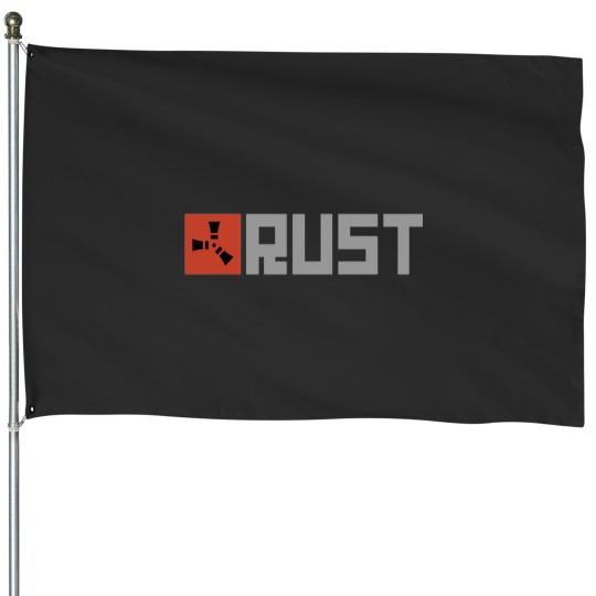 Discover Rust gamess Logo Shirt Essential House Flags
